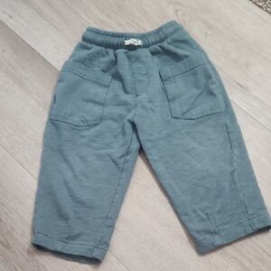 Zara Kids Teal Elastic Waist Joggers